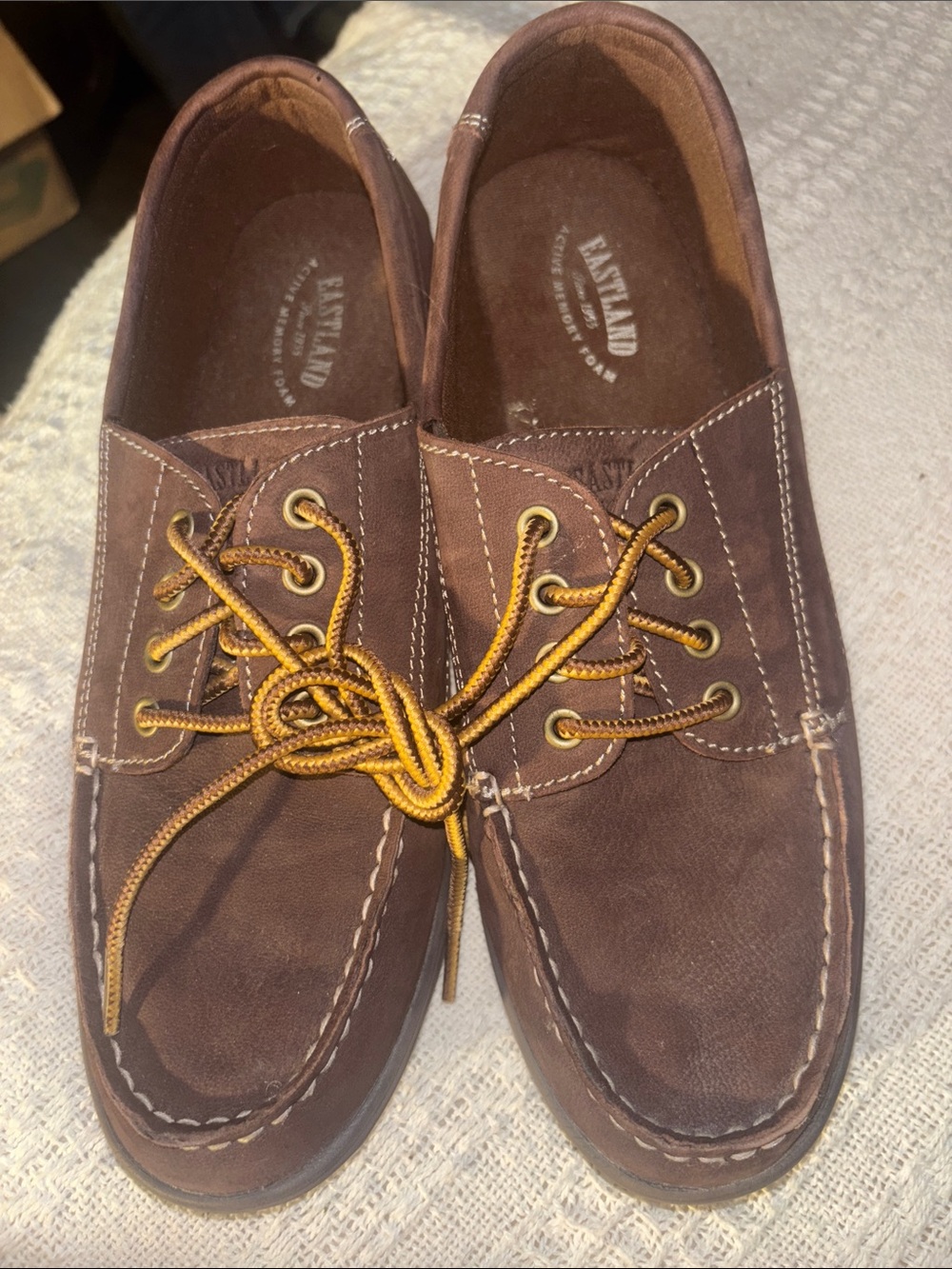 Eastland Women’s Brown Leather Boat Shoes